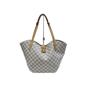 LOUIS VUITTON Salina Tote Bag Damier Azur White